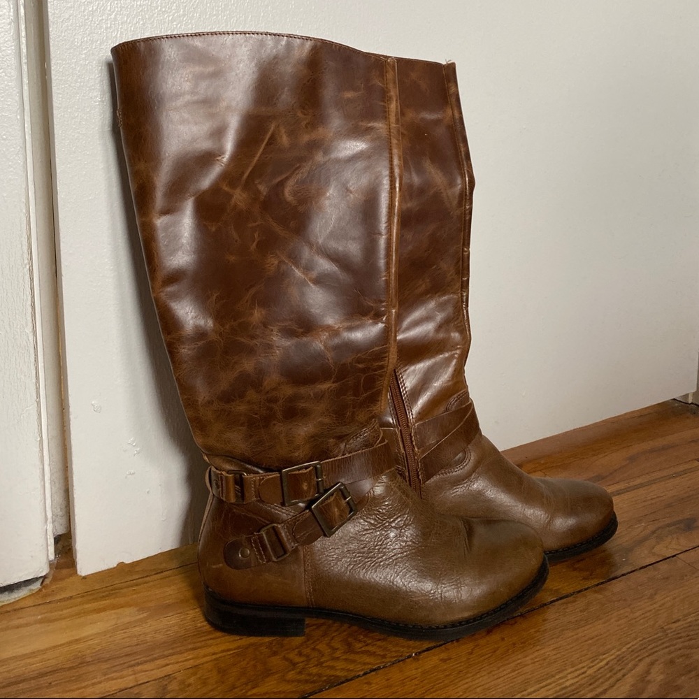 Matisse brown leather riding boot